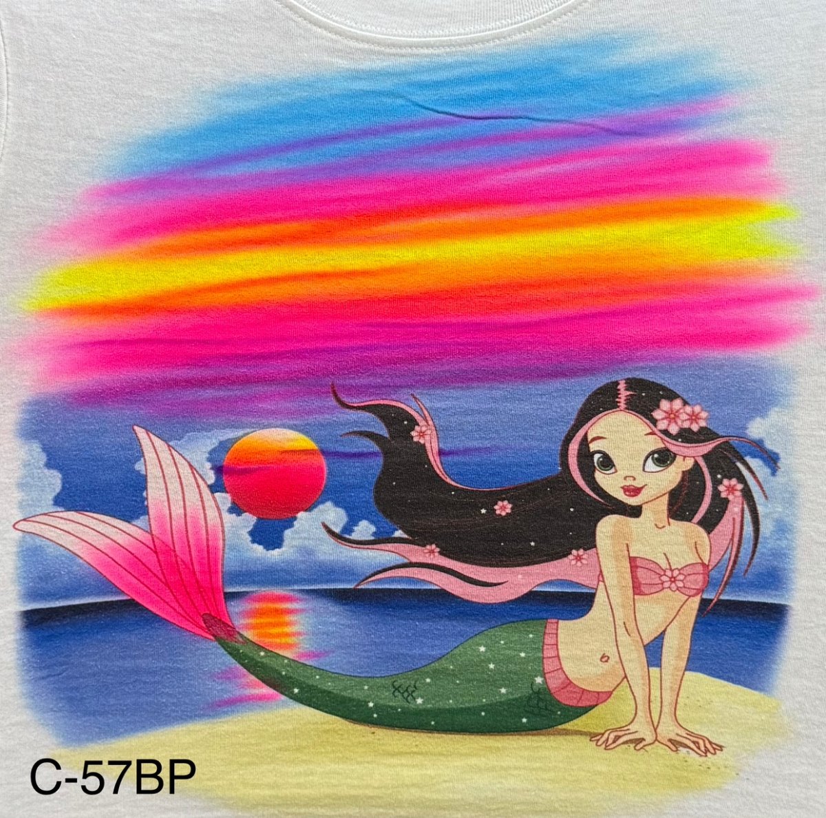 C-57 Black/Pink Hair