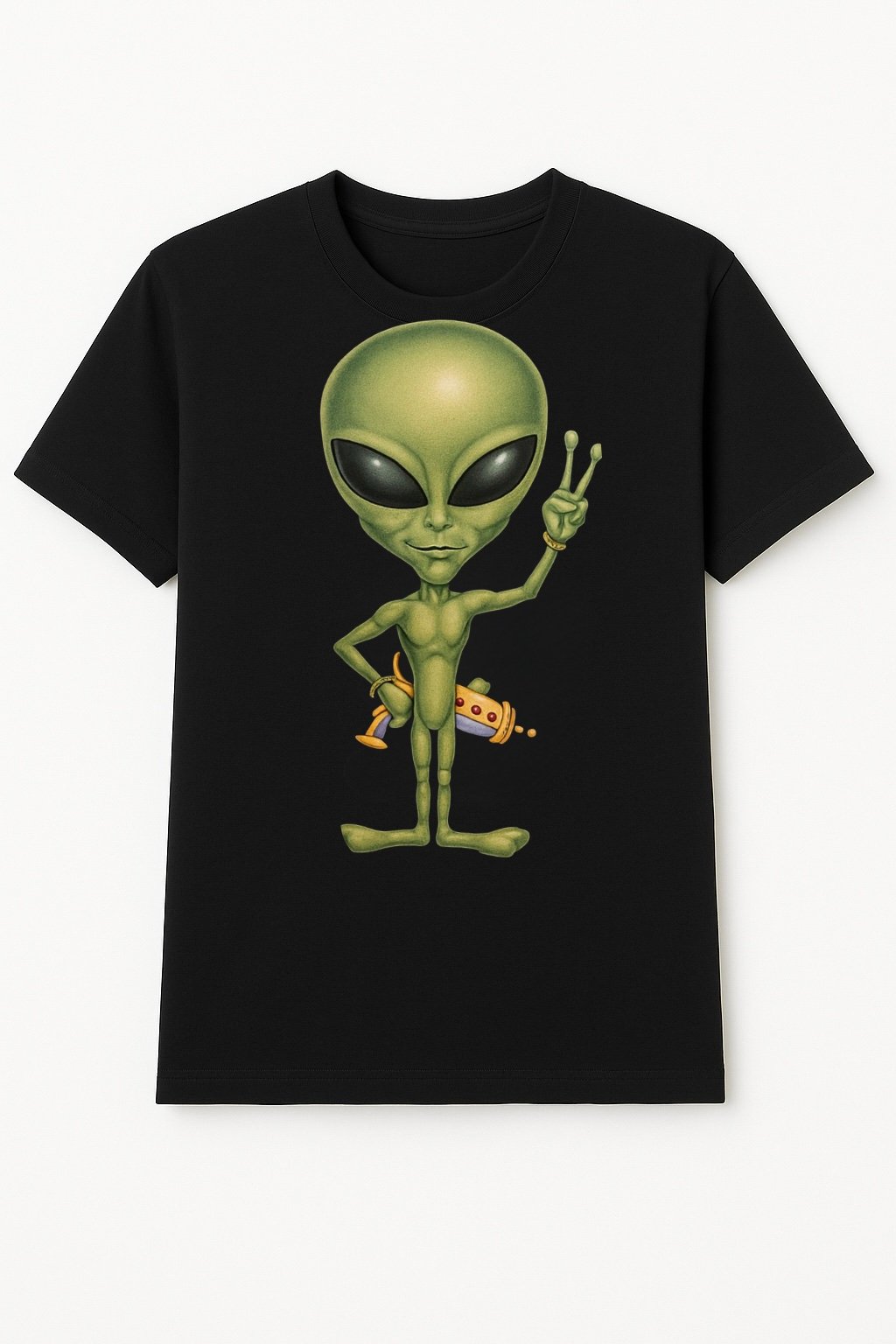 We come in peace alien tee shirt. 